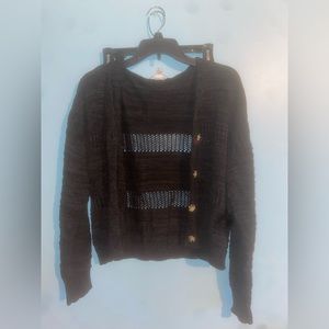 Black sheered cardigan
